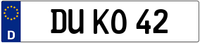 Truck License Plate